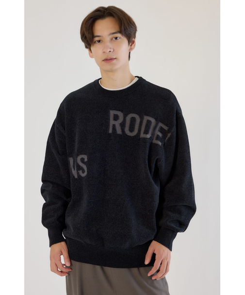 ランダムロゴモールニット