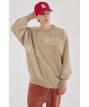 ランダムロゴモールニット