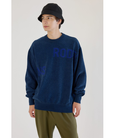 ランダムロゴモールニット