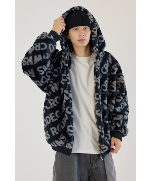 オールオーバーロゴファーブルゾン｜ロデオクラウンズ／ロデオ