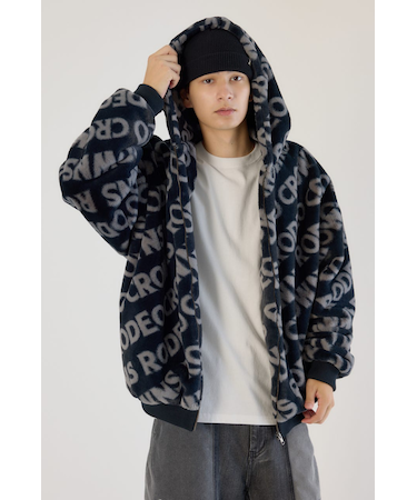 オールオーバーロゴファーブルゾン