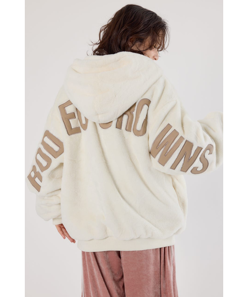 UNISEX】ロゴパッチエコファーブルゾン｜ロデオクラウンズ／ロデオ