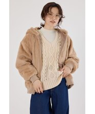 UNISEX】ロゴパッチエコファーブルゾン｜ロデオクラウンズ／ロデオ 