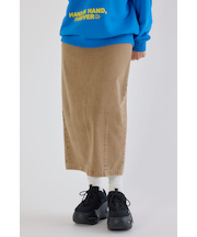 カーブデニムマキシスカート