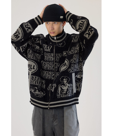 グラフィティーニットスタジャン