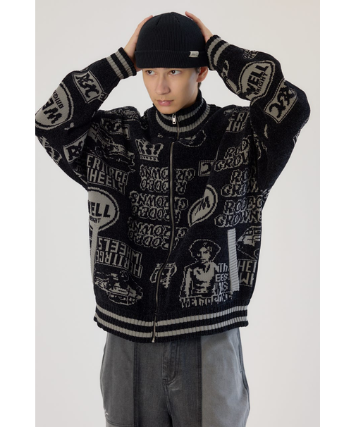 グラフィティーニットスタジャン