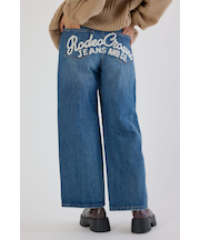 HIP EMB LOOSE DENIM