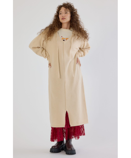 2WAYニットロングワンピース