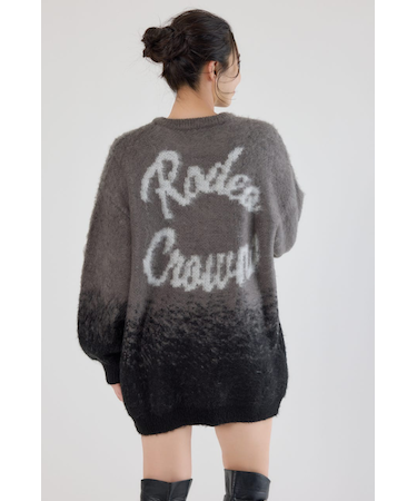 グラデーションニットワンピース