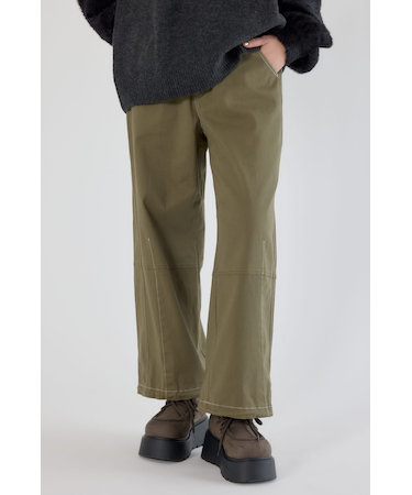 ステッチバレルパンツ