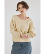 2WAYクロスニットトップス