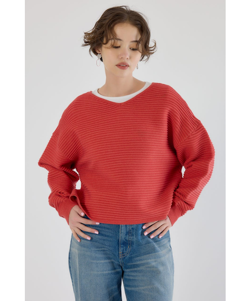 2WAYクロスニットトップス