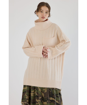 ビッグポケットニットワンピース