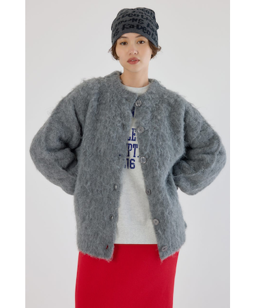 2WAY Fluffyシャギーニットカーディガン