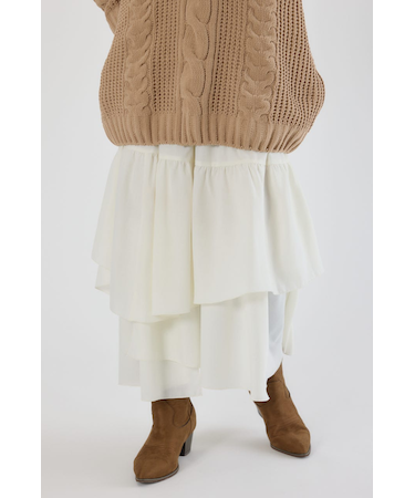 ランダムティアードスカート