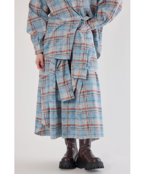 ヴィンテージチェックシャツスカート