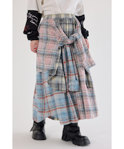 ヴィンテージチェックシャツスカート