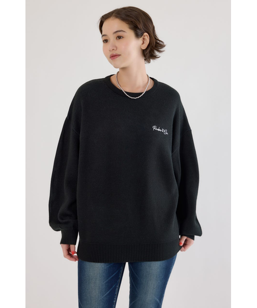 ロープロゴニットトップス