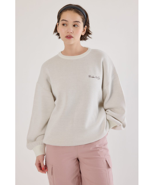 ロープロゴニットトップス