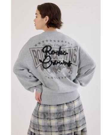 ロープロゴニットトップス