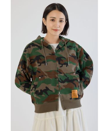 【UNISEX】SHARE PATTERN W ジップパーカー