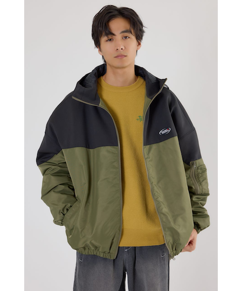 バイカラーフーデッドブルゾン｜ロデオクラウンズ／ロデオクラウンズ