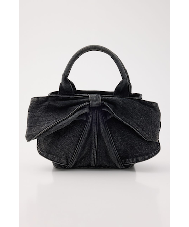 リボンデニムミニトート