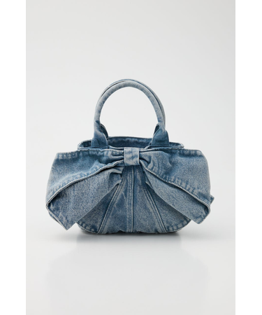 リボンデニムミニトート