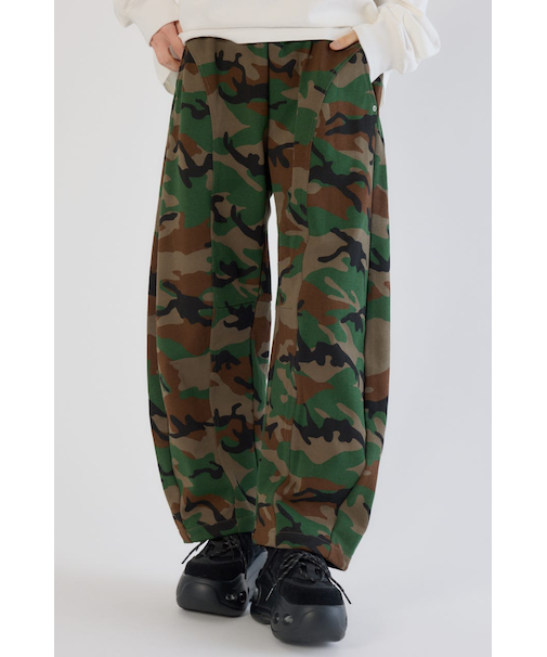 【UNISEX】SHARE PATTERNバレルスウェットパンツ