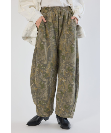 【UNISEX】SHARE PATTERNバレルスウェットパンツ