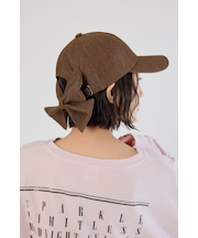 デニムリボンキャップ