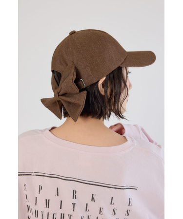 デニムリボンキャップ