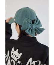 デニムリボンキャップ