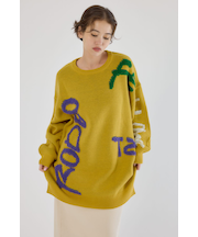 レタリングロゴニットワンピース