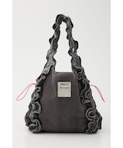 デニムフリルギャザーバッグ