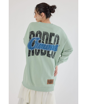 グランジロゴデニムアップリケワンピース