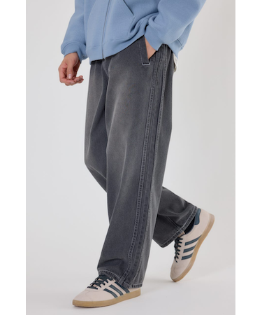 デニムトラックパンツ