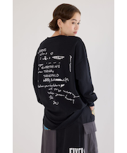 梨地VネックロングスリーブTシャツ