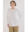 梨地VネックロングスリーブTシャツ