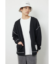 スウェットライクZIPカーディガン