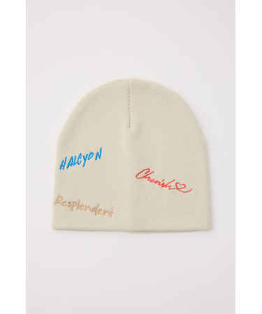 embroidery ビーニー
