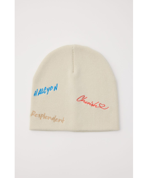 embroidery ビーニー