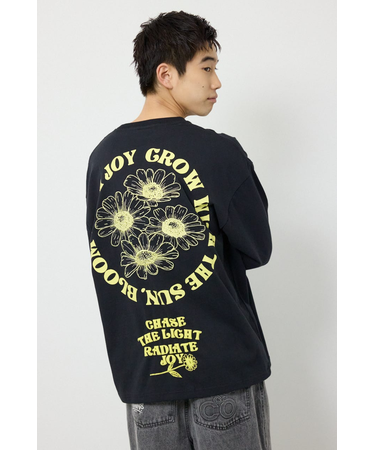 サークルフラワー長袖Tシャツ
