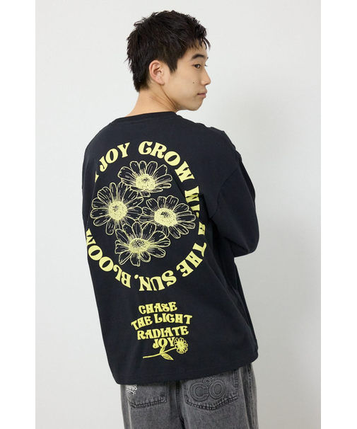 サークルフラワー長袖Tシャツ