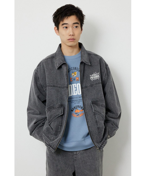 エンボスロゴデニムジャケット