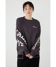 スリーブニットスウェットトップス