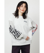 スリーブニットスウェットトップス