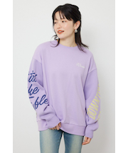 スリーブニットスウェットトップス