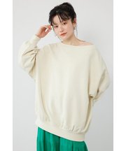 オフショルダースウェットトップス