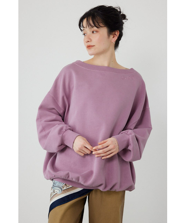 オフショルダースウェットトップス